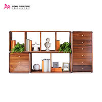 Carelli Brand Furniture Comprehensive Function Bookshelf/Display Cabinet In Beech Wood