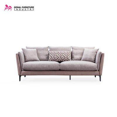 Carelli Living Room Furniture 3-seater Two Tone Tufted Fabric Sofa