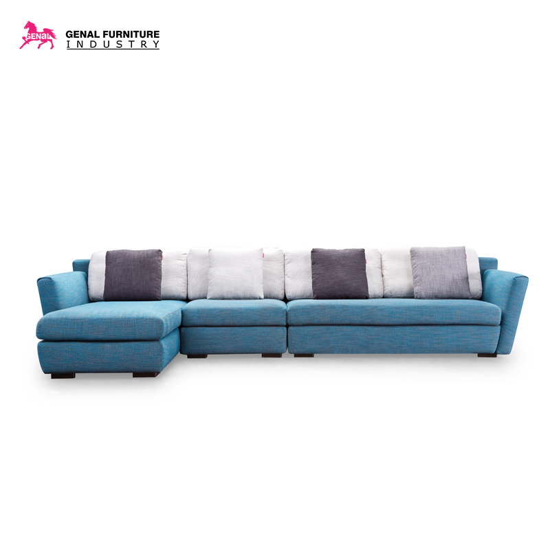 Carelli Classic Tufted Fabric Sofa Set, L - shape Comfortable Sectional Sofa Set